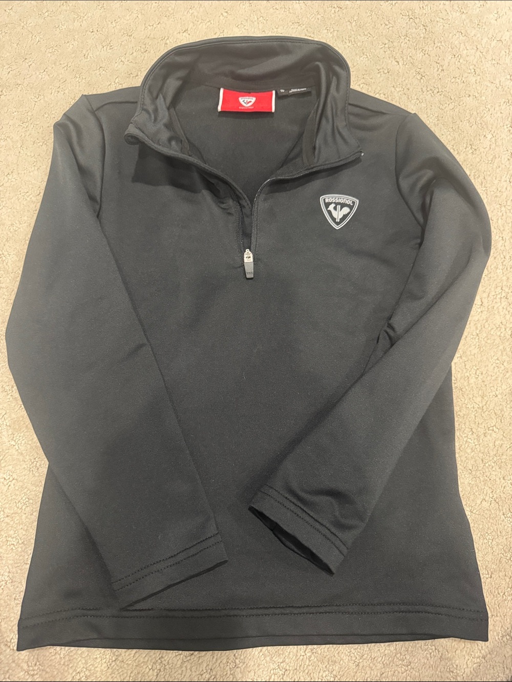 Rossignol Kids Black 1/4 Zip Sweatshirt